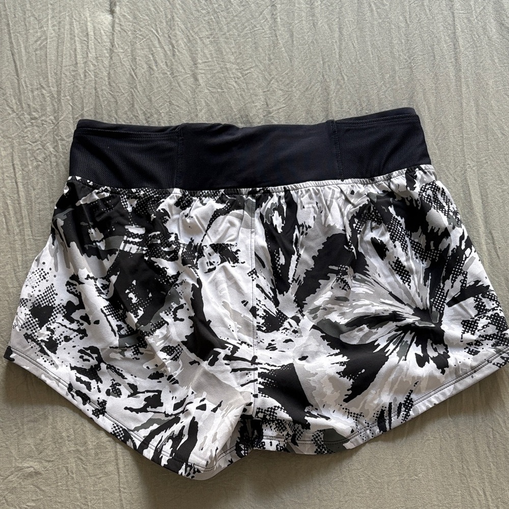 Under Armour Black and White Women's Athletic Shorts - Picture 3 of 4
